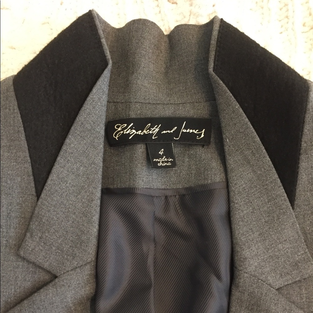 Elizabeth and James gray blazer - Picture 6 of 7